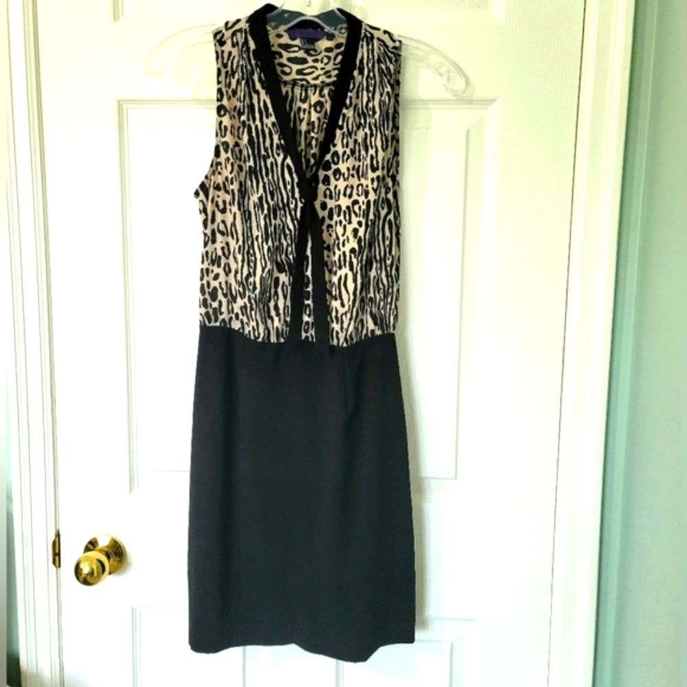 Forever 21 Petite Women's Leopard Sleeveless Dress Size S
